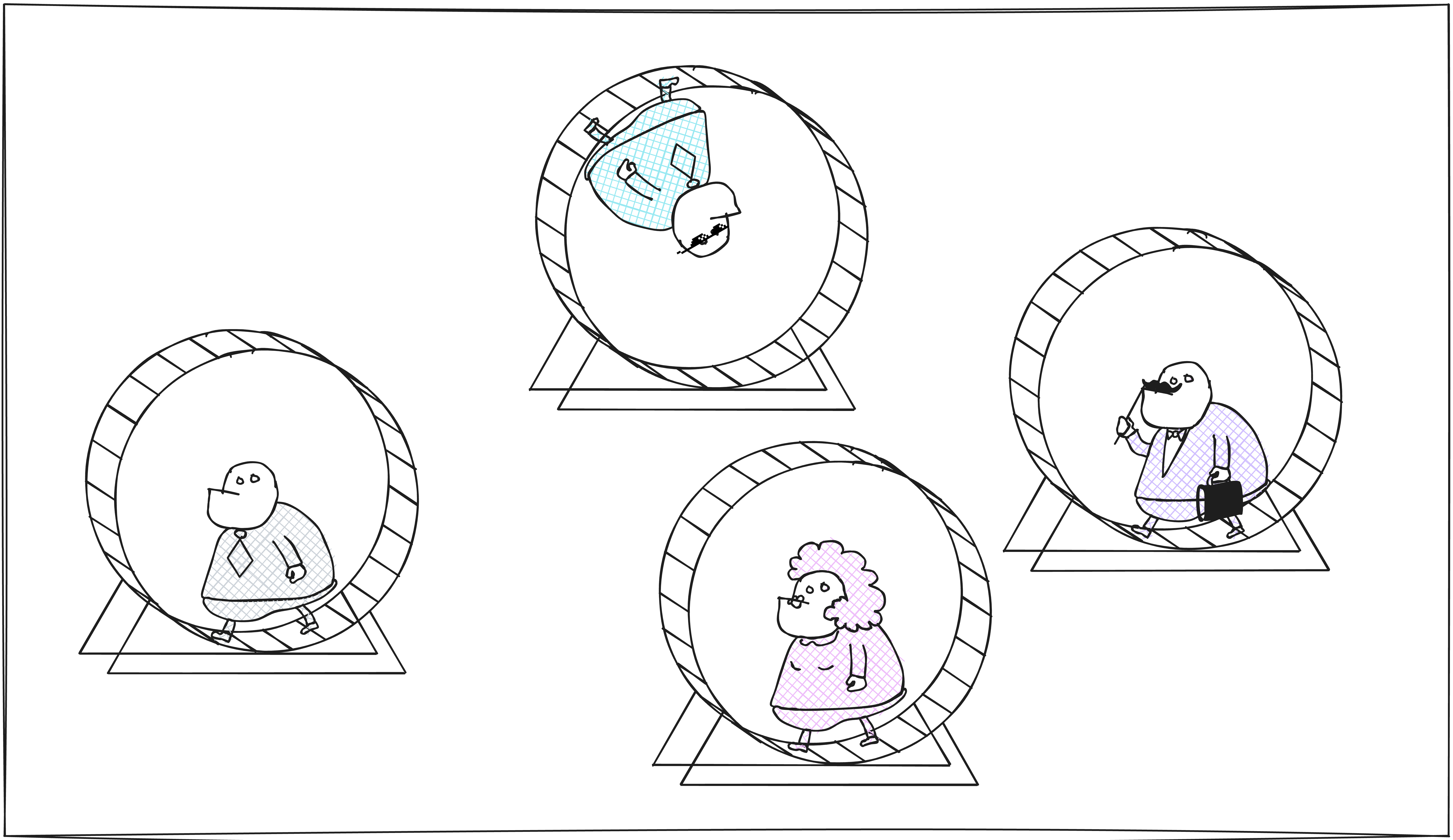 Hamsters running